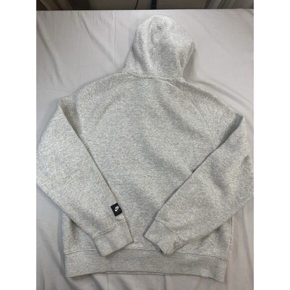 Nike Air Men's Pullover Hoodie Sweatshirt Grey Logo Spell Out Size Small - Picture 3 of 9